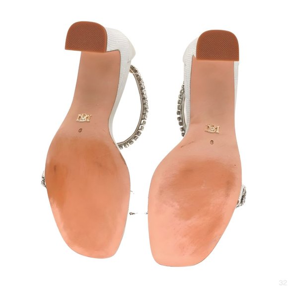 Badgley Mischka womens Harriet Heeled Sandal, White, Size 6 - Picture 3 of 7